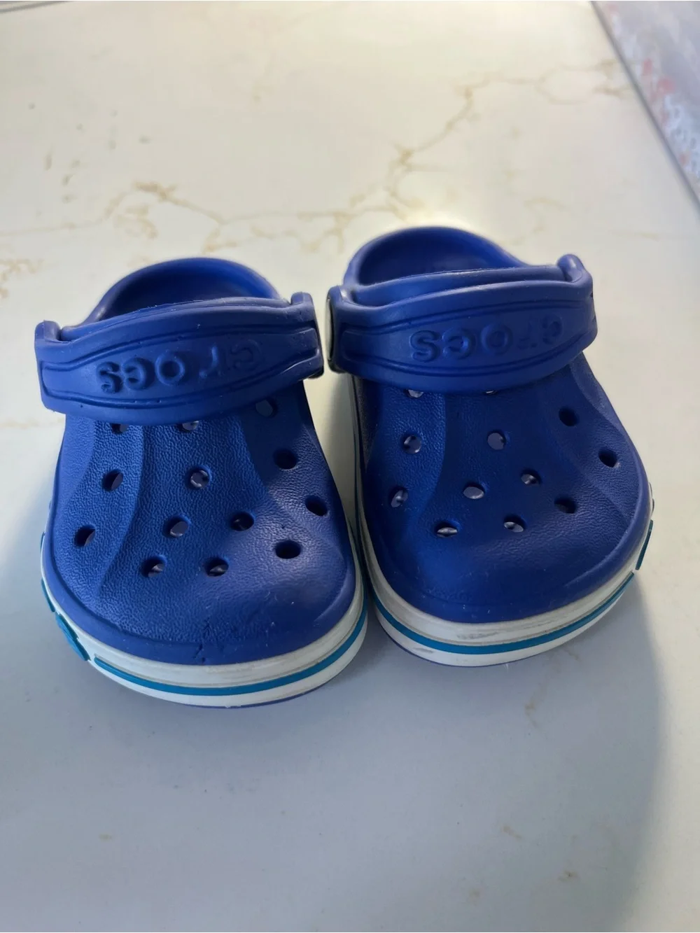 CROCS Kids Slip-On Clog in Bright Blue c4